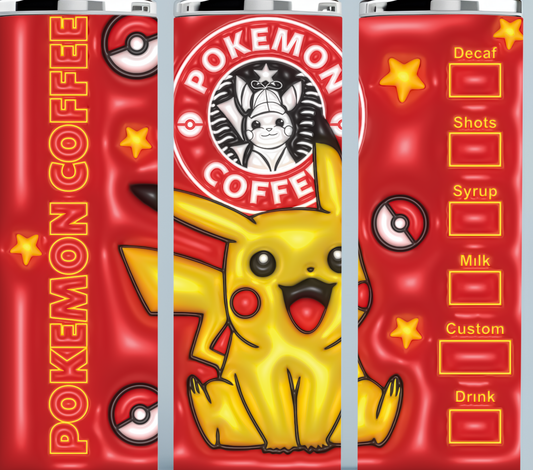 Pikachu Coffee Starbucks Tumbler