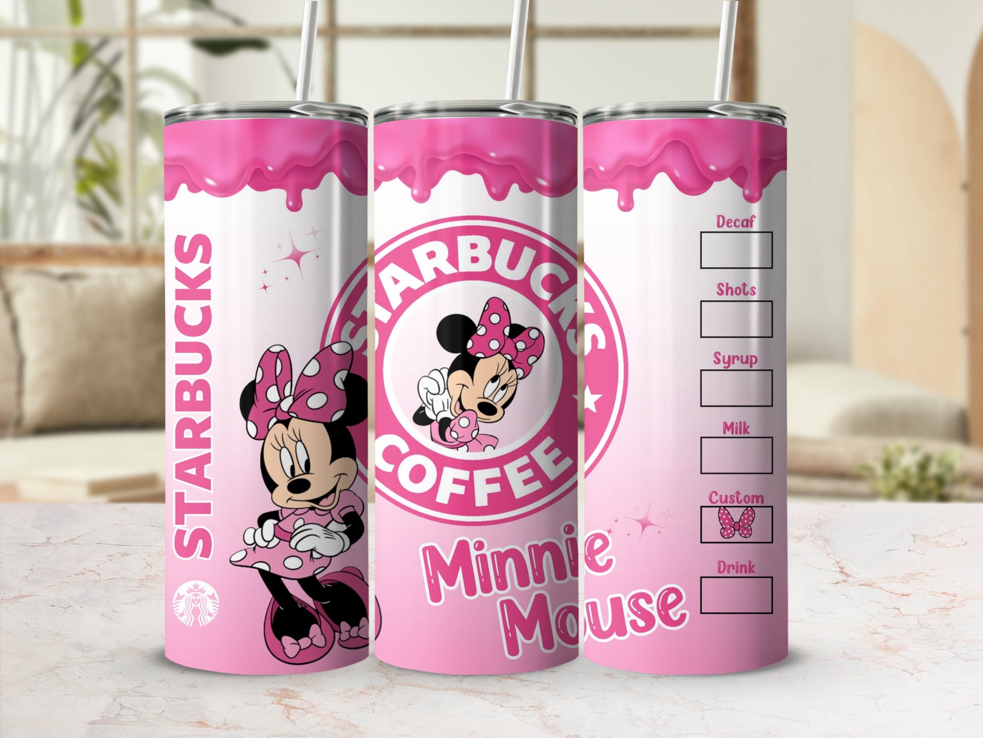 Starbucks Minnie Mouse Custom Drink Tumbler Cup