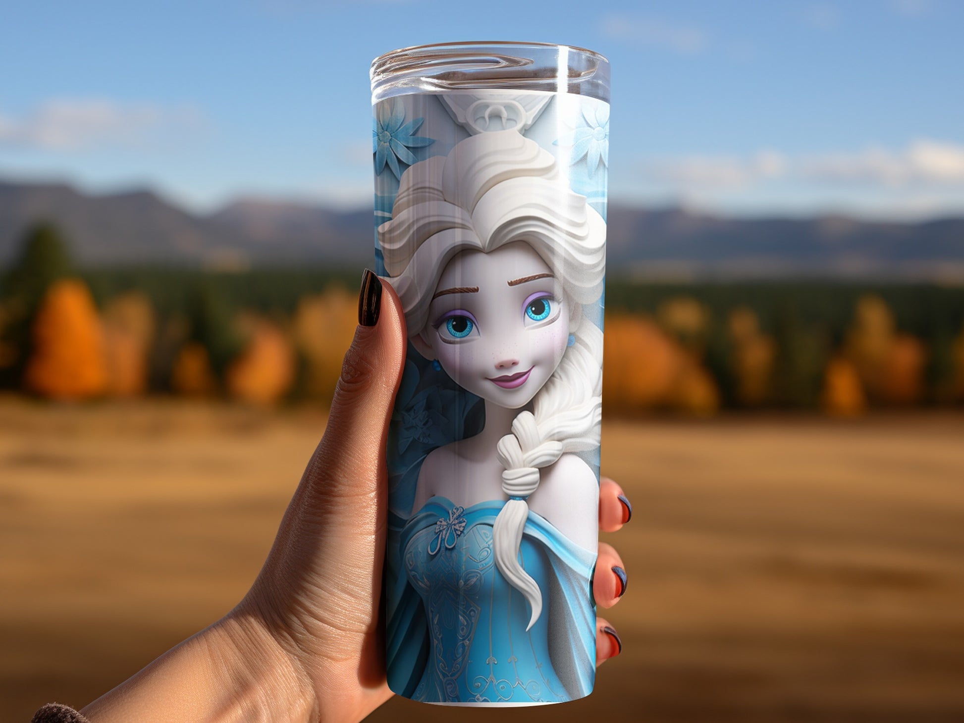 Frozen Princess Themed Insulated Tumbler for Kids