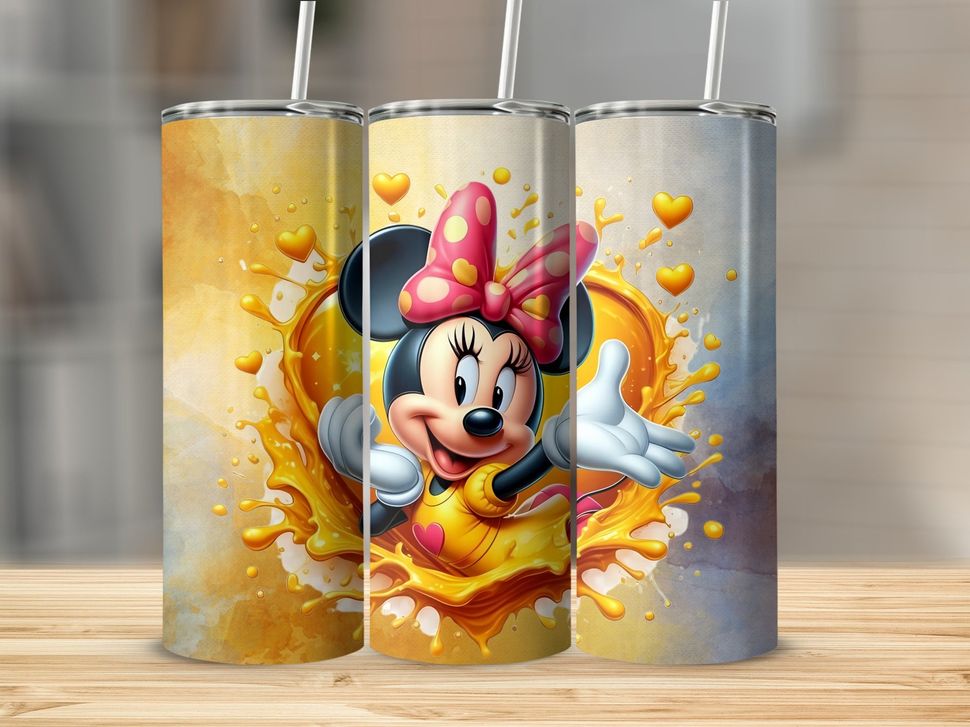 Bright Animated Character Design Drinkware Tumblers