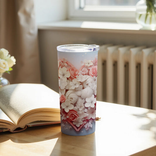 Elegant Floral Gradient Design Tumbler for Everyday Use
