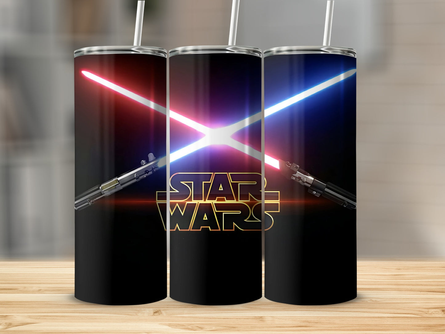 Star Wars Lightsaber Red Blue Iconic Design Tumbler product type