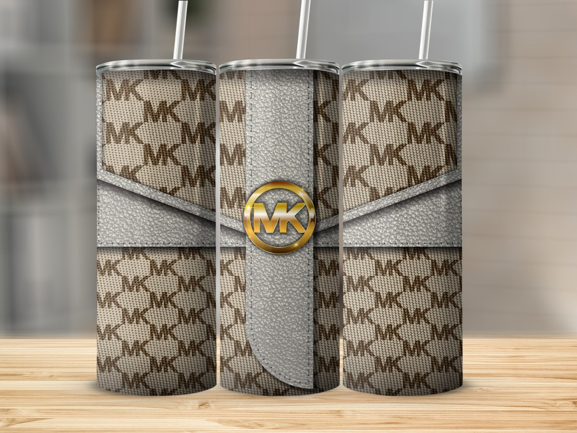 Stylish Custom Monogram Tumbler with Logo