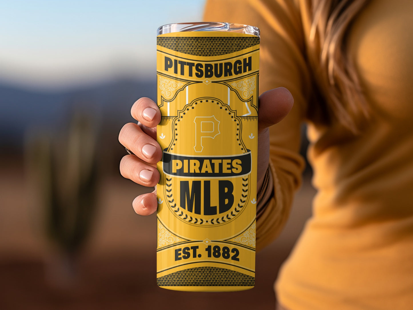 Pittsburgh Pirates MLB Established 1882 Design Tumbler