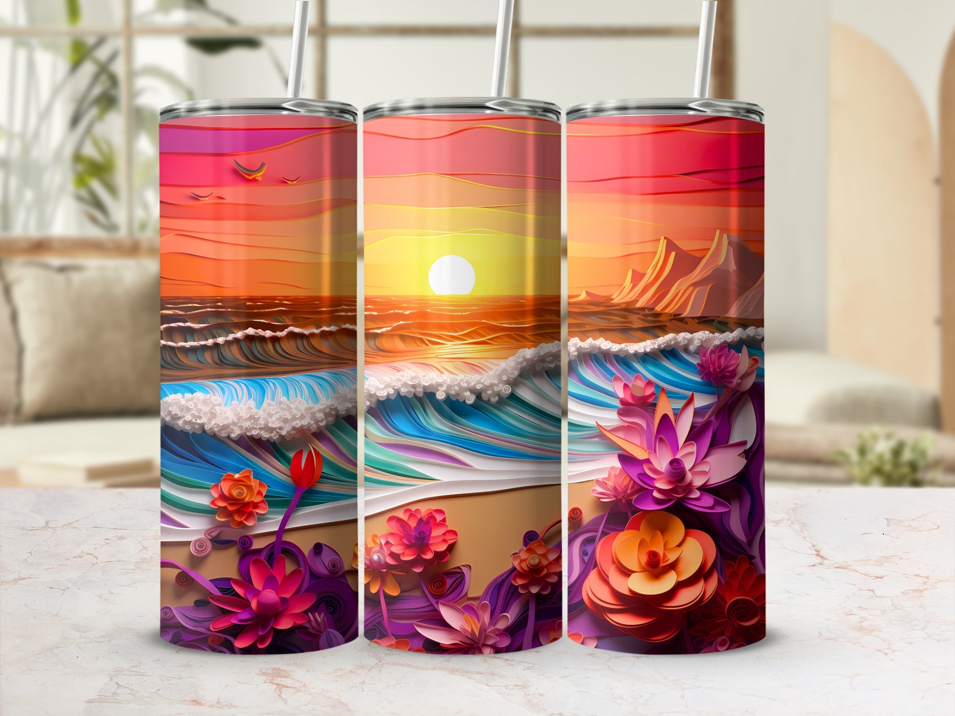 Vibrant Ocean Sunset Beach Quilled Flowers Tumbler product type
Ocean Sunset
Beach Scene
Quilled Flowers
Paper Art Design
Vibrant Tumbler
Coastal Drinkware
Tropical Beach
Sunset Waves
Colorful Tumbler
Artistic Floral
Summer Vibes
Beach Lover Gift
Unique Tumbler
Ocean Art
Quilling Style
Flowery Design
Aesthetic Tumbler
Drink Tumbler
Insulated Cup
Travel Tumbler