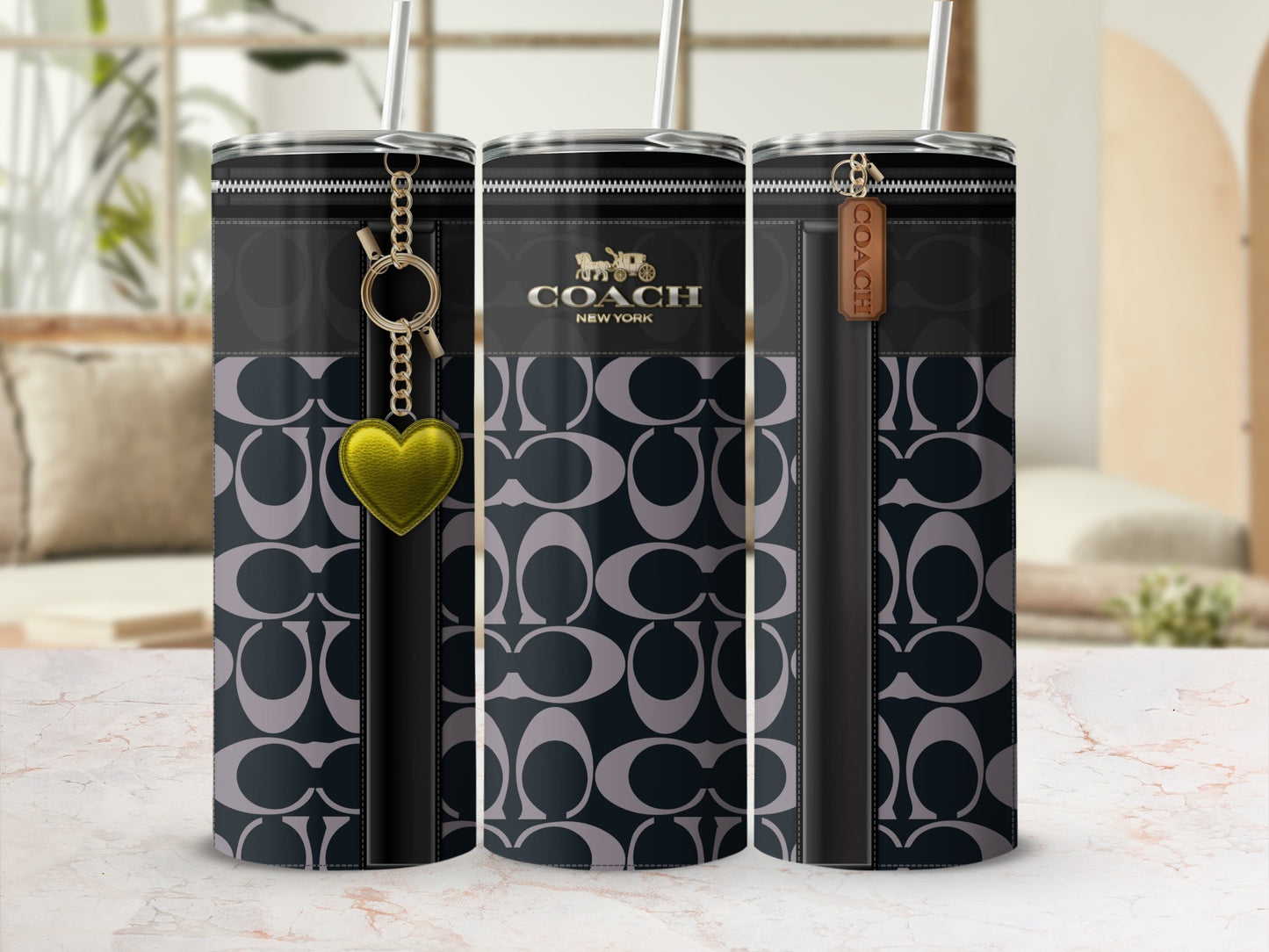 Stylish Coach New York Designer Insulated Tumbler