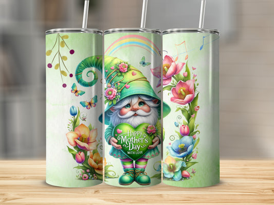 Happy Mother's Day Gnome Floral Design Tumbler Product