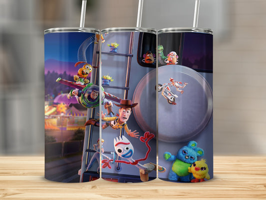 Cartoon Character Tumbler With Fun Playful Designs