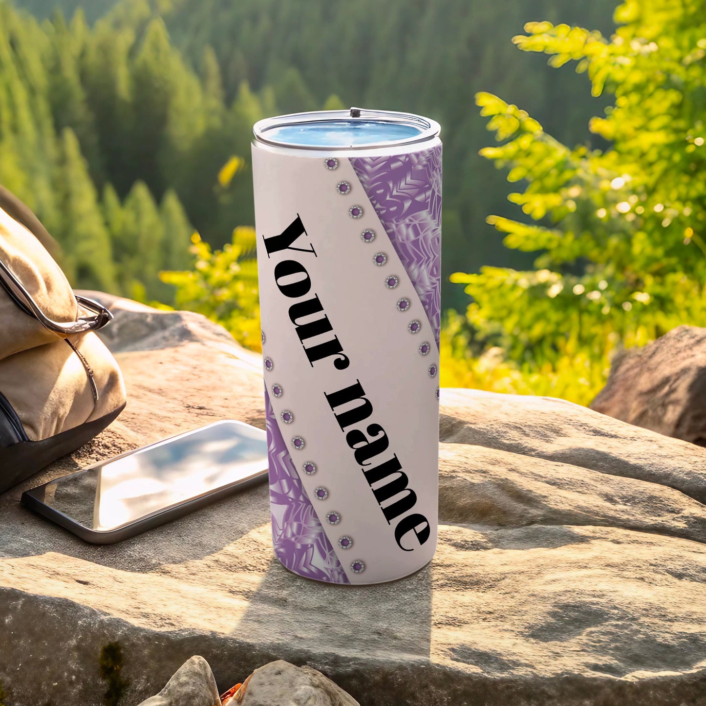 Customizable Travel Tumbler with Your Name and Design