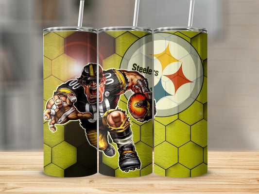Football Player with Helmet Tumblers Sports Drinkware