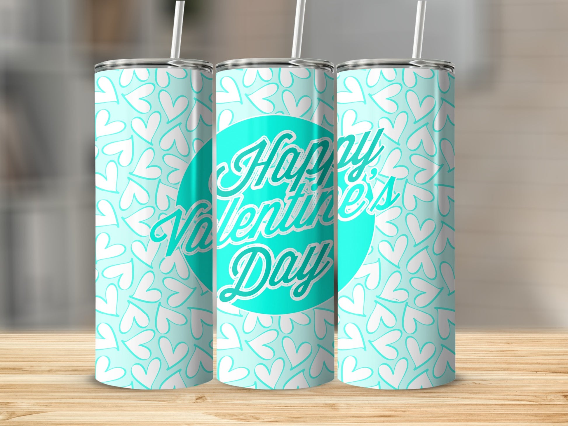 Valentine's Day Hearts Design Tumbler Gift