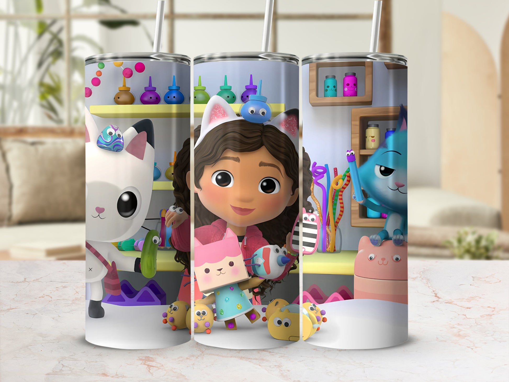 Cute Cartoon Character Themed Tumbler Cup