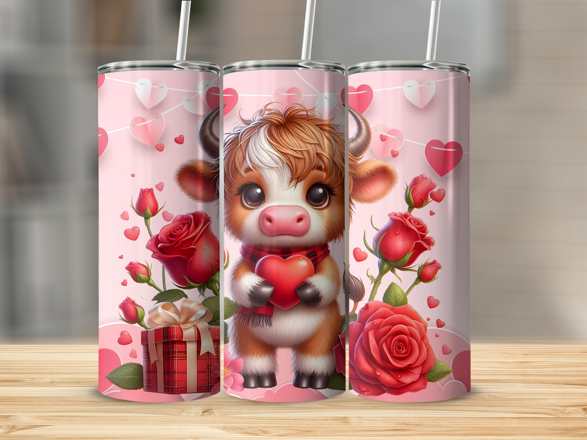 Cute Valentines Day Cow Tumbler for Love and Gifting