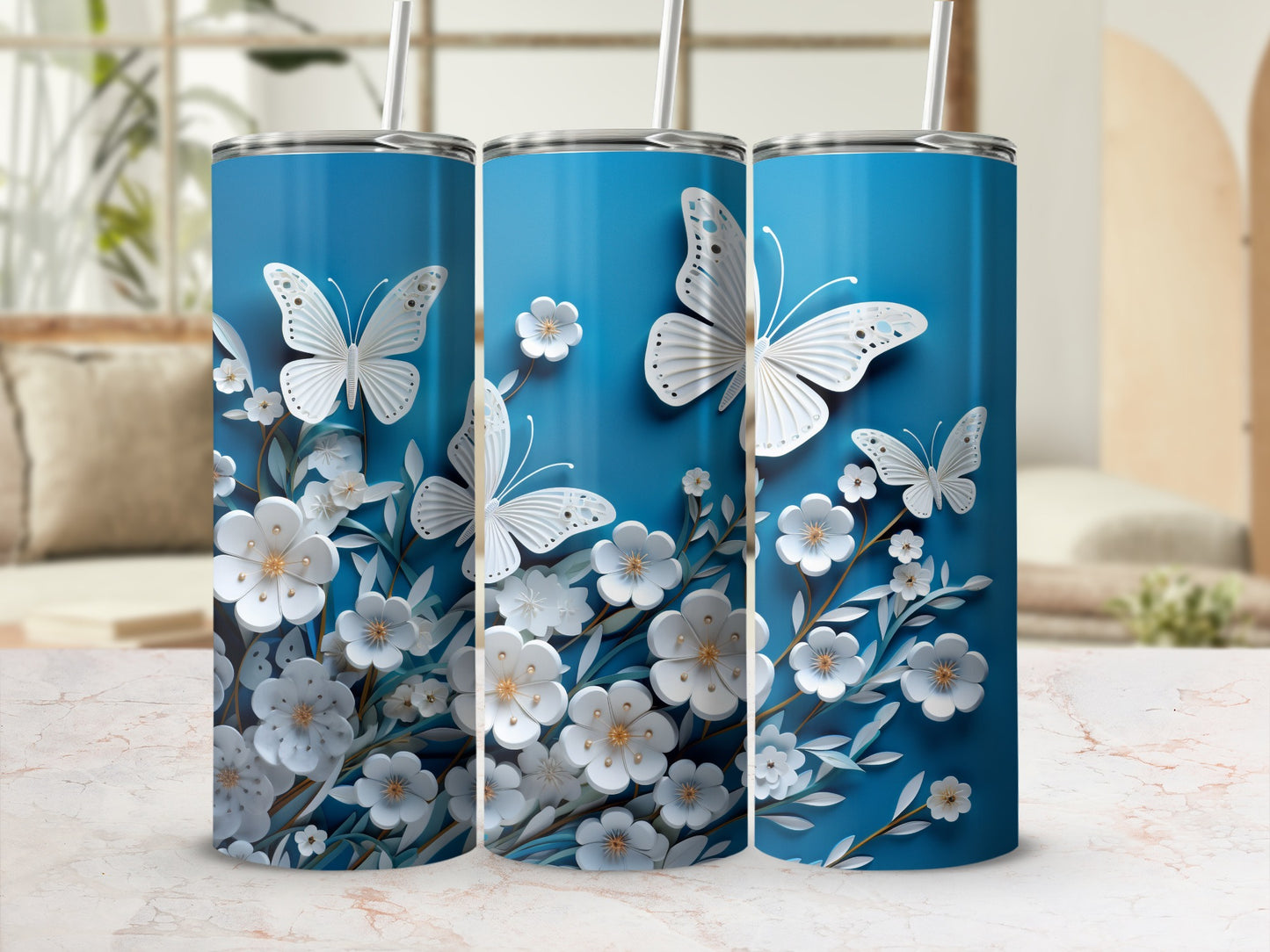 Graceful White Butterfly Flowers Blue Background product type
Butterfly
Floral
Blue
White
Flowers
Tumbler
Nature
Botanical
Elegant
Garden
Drinkware
Aesthetic
Blossoms
Spring
Delicate
Pretty
Serene
Beautiful
Wildlife
Hydration