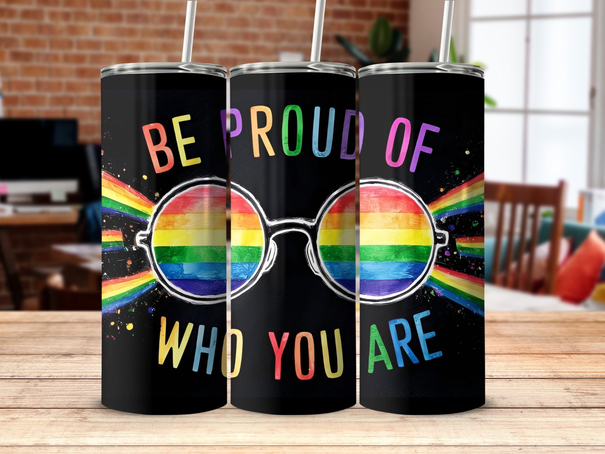Be Proud Of Who You Are Colorful Tumbler