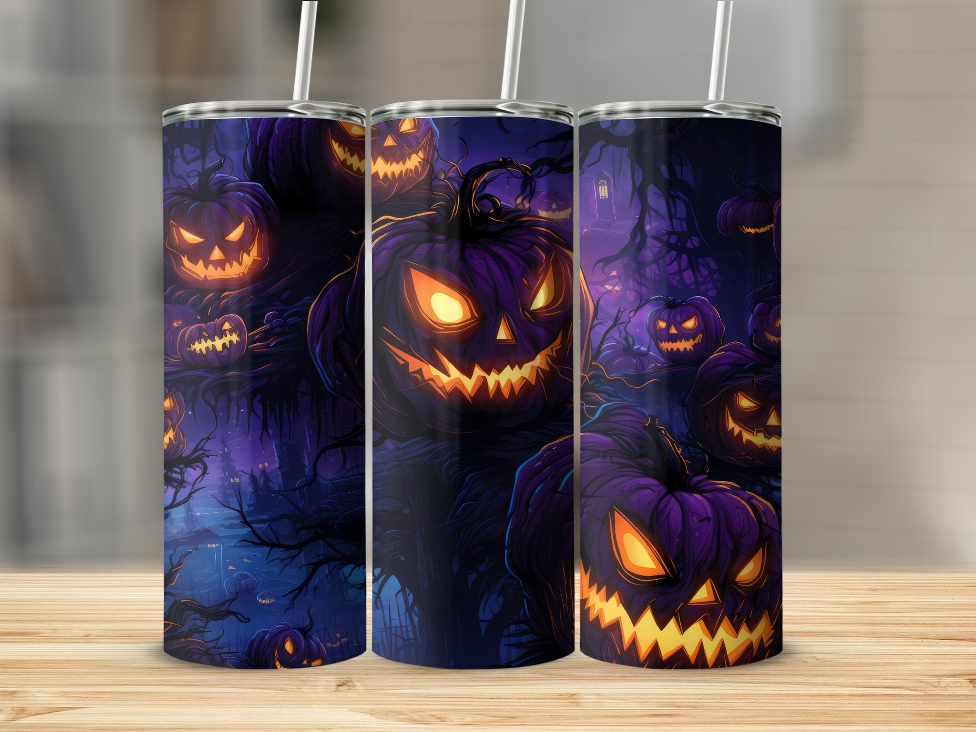 Spooky Halloween Pumpkin Tumblers For Festive Fun