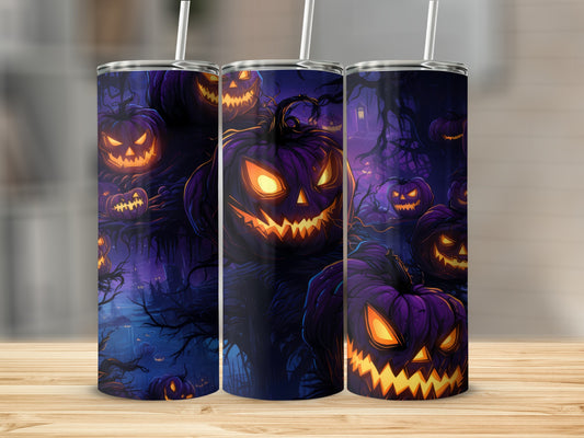 Spooky Halloween Pumpkin Tumblers For Festive Fun