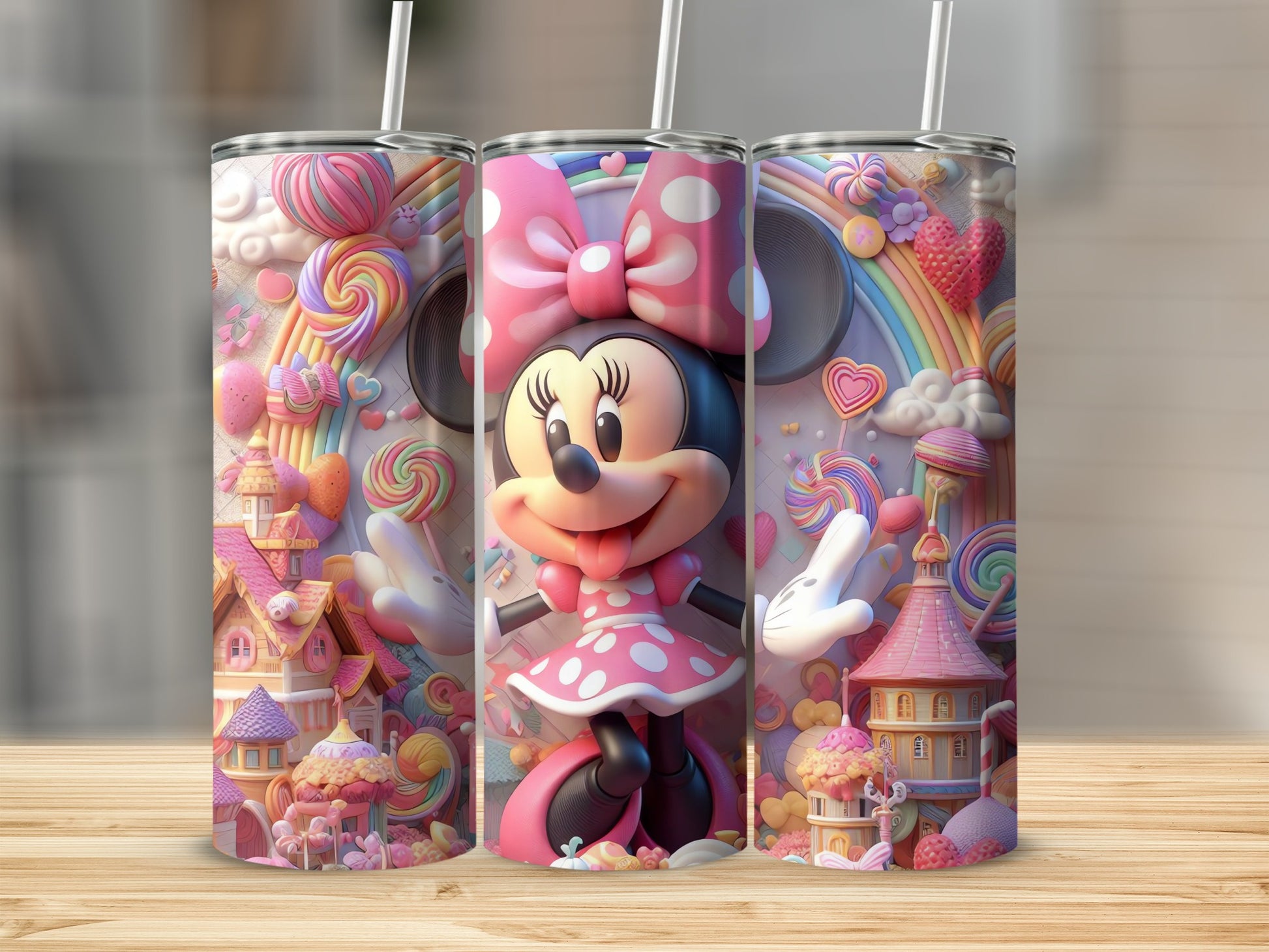 Colorful Fantasy Character Design Tumblers