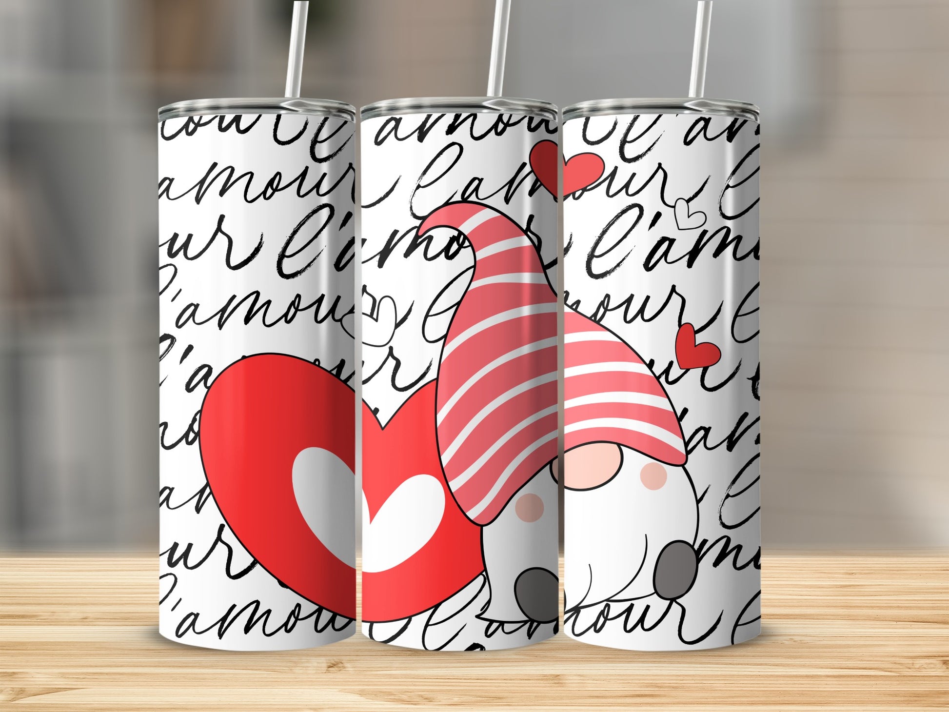 Cute Gnome Amour Theme Insulated Tumbler for Hot Drinks