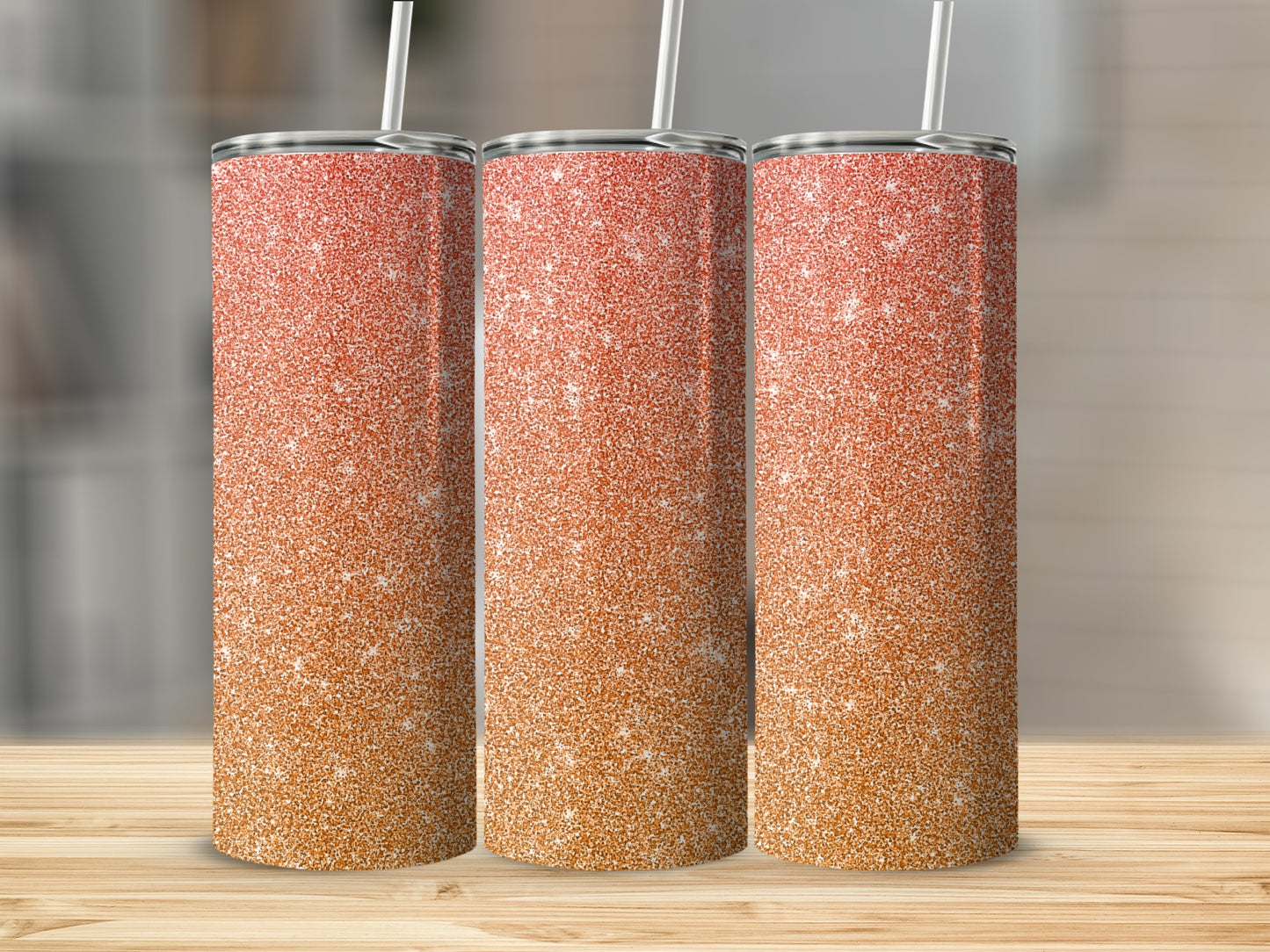 Sparkling Gradient Glitter Tall Drink Tumbler
