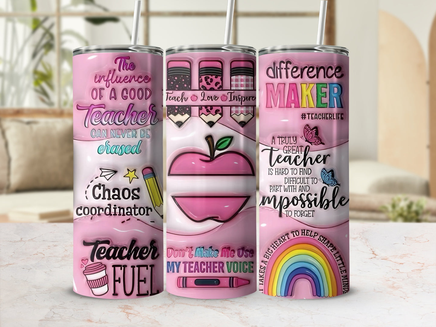 Inspiring Teacher Appreciation Gift Tumblers for Best Teachers