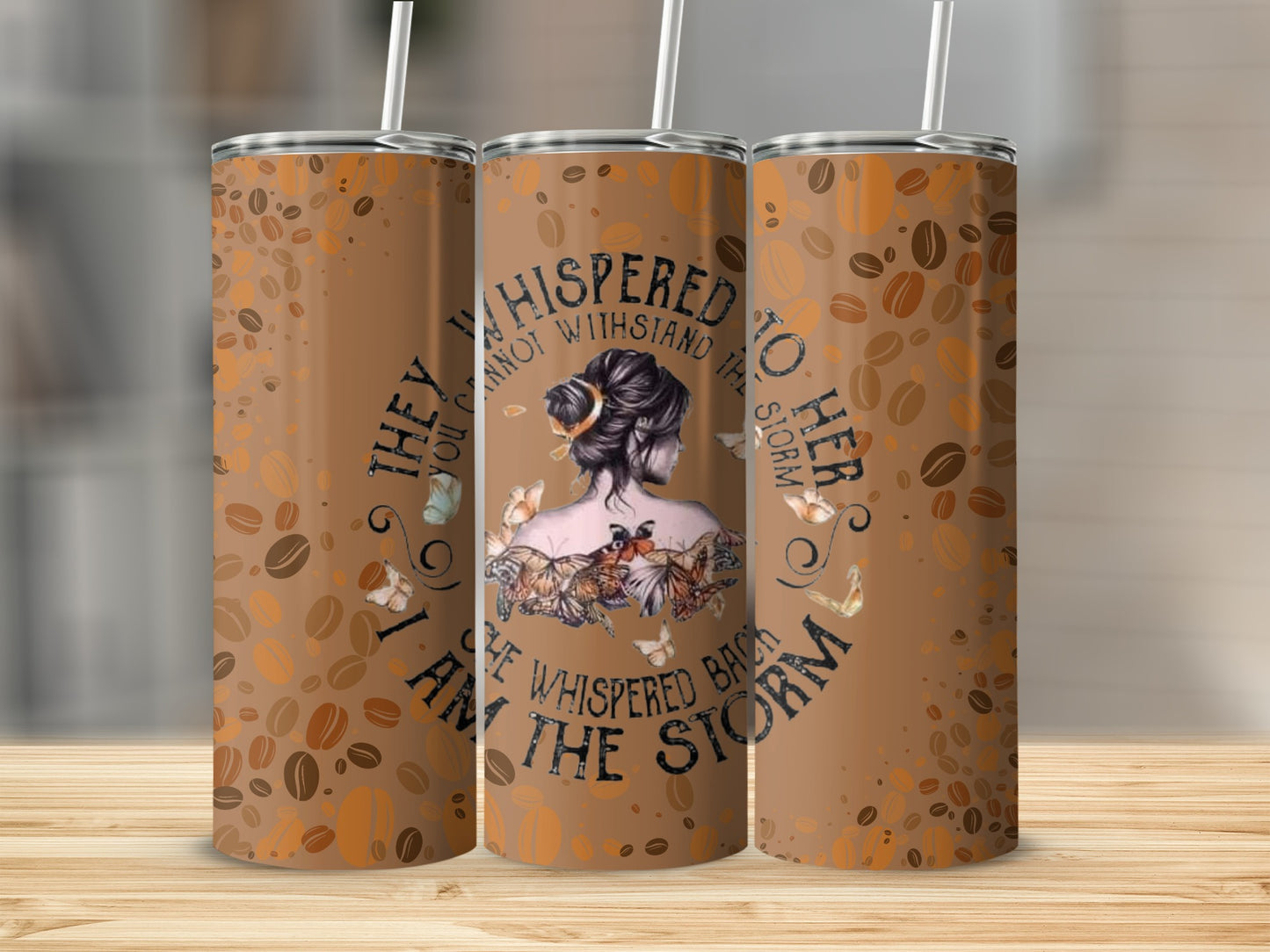 They Whispered To Her She Is The Storm Tumbler Product