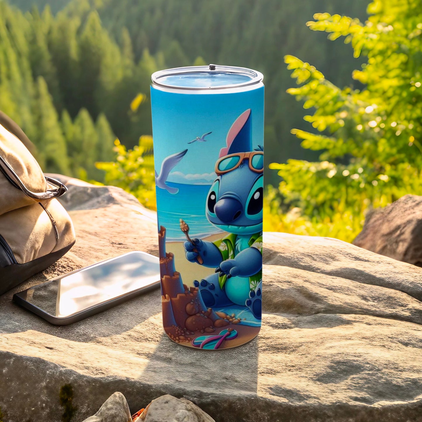 Adorable Cartoon Character on Vacation - Tumbler