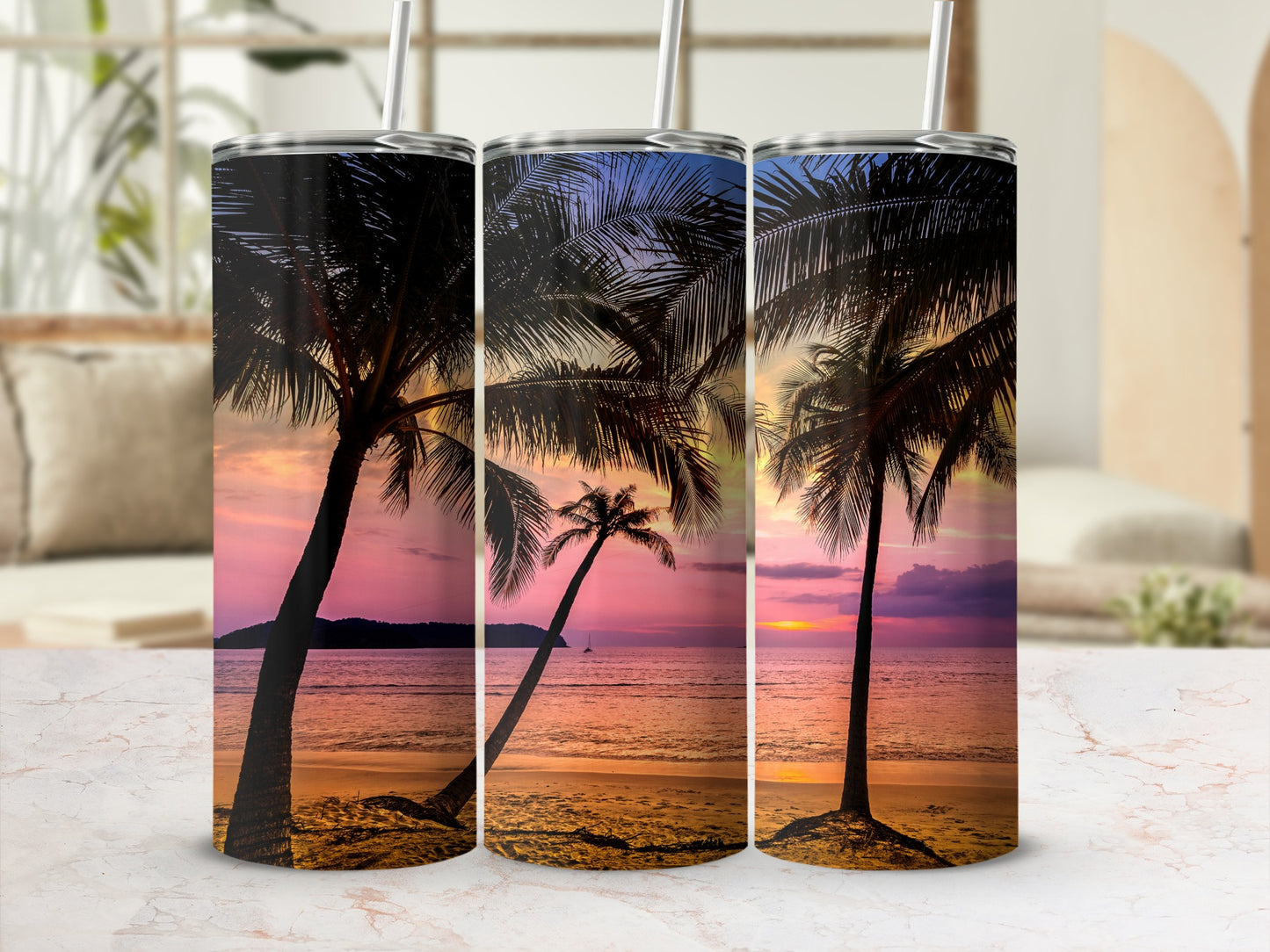 Stunning Beach Sunset Design Tumbler for Everyday Use