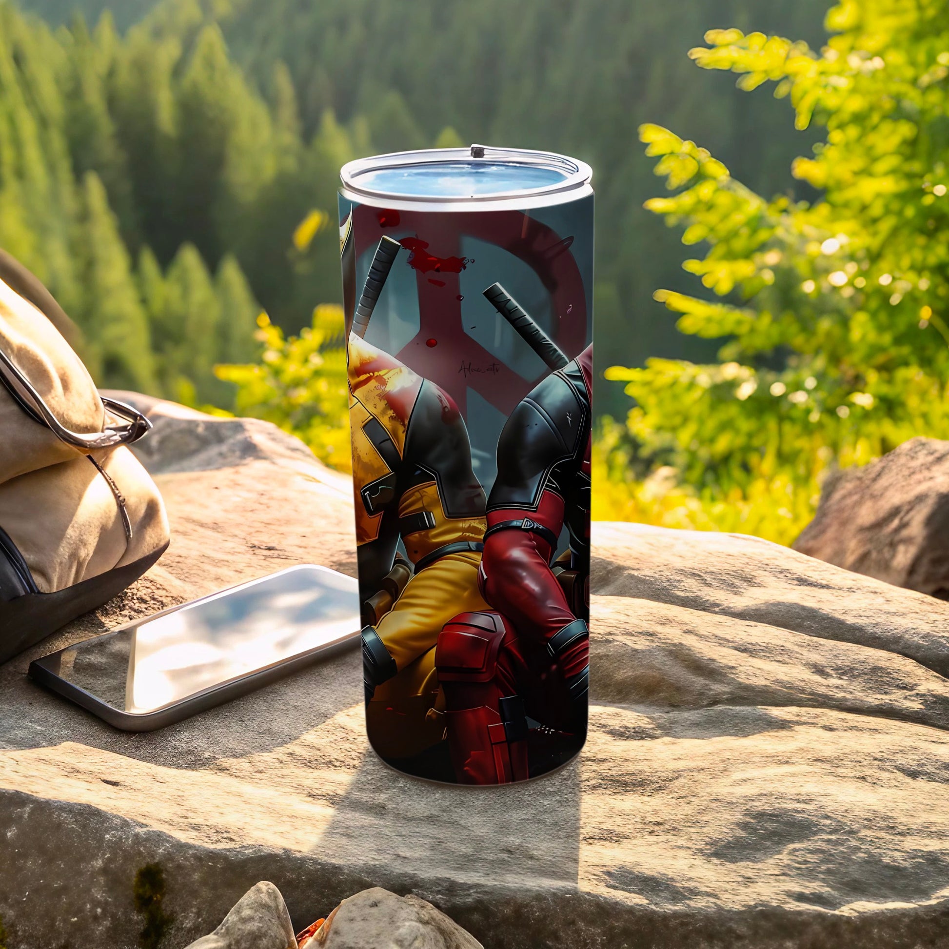 Wolverine and Deadpool Illustrated Tumbler  product type