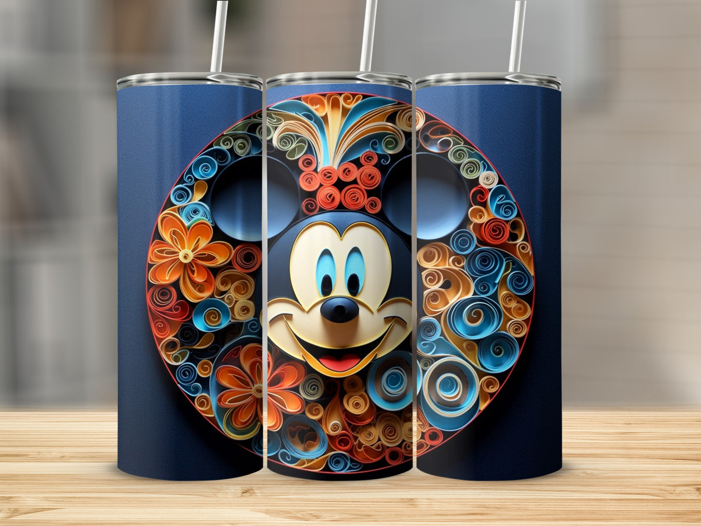 Colorful Character Inspired Tumbler with Intricate Design