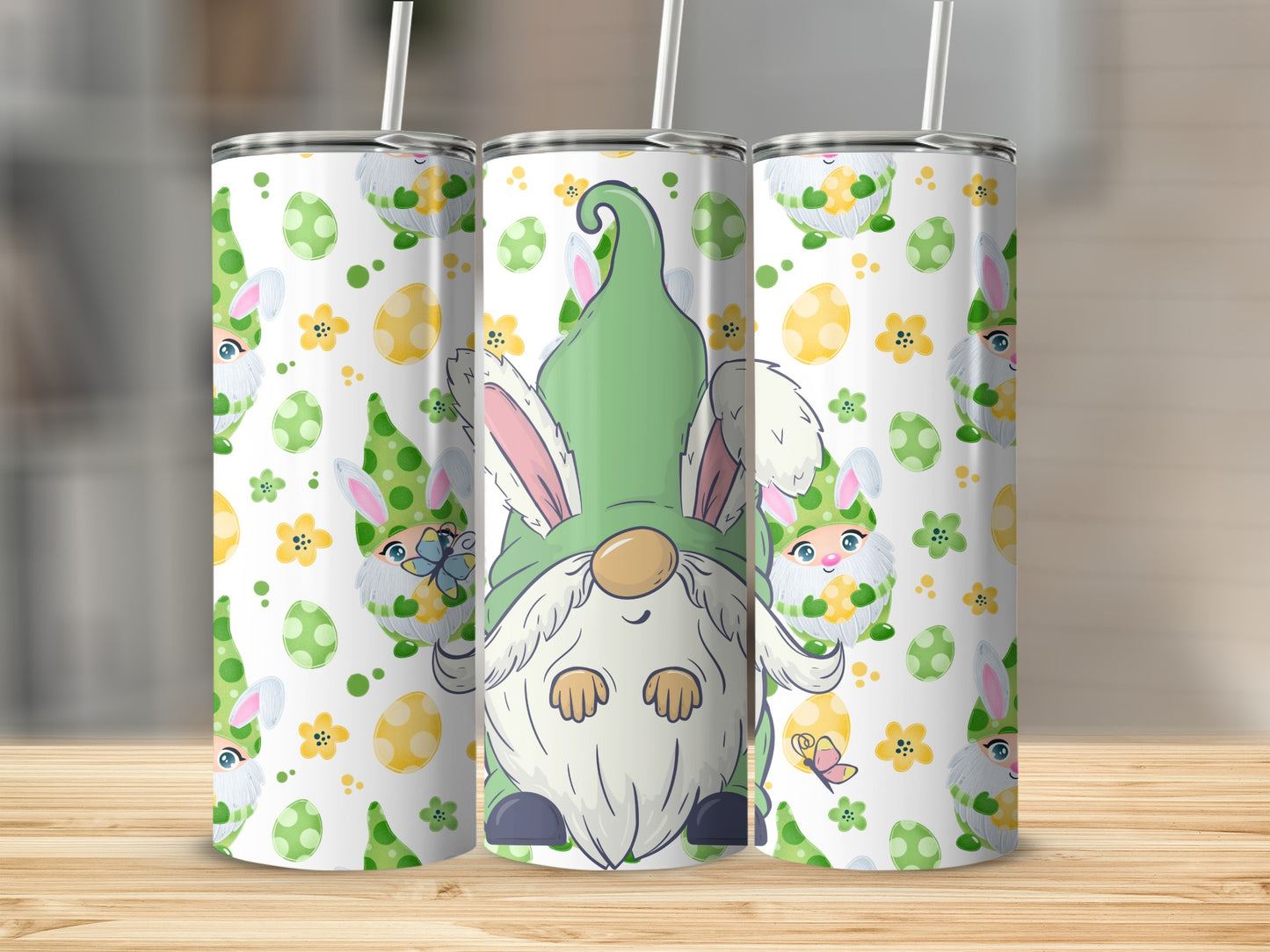 Cute Easter Gnome Stainless Steel Tumbler Cup