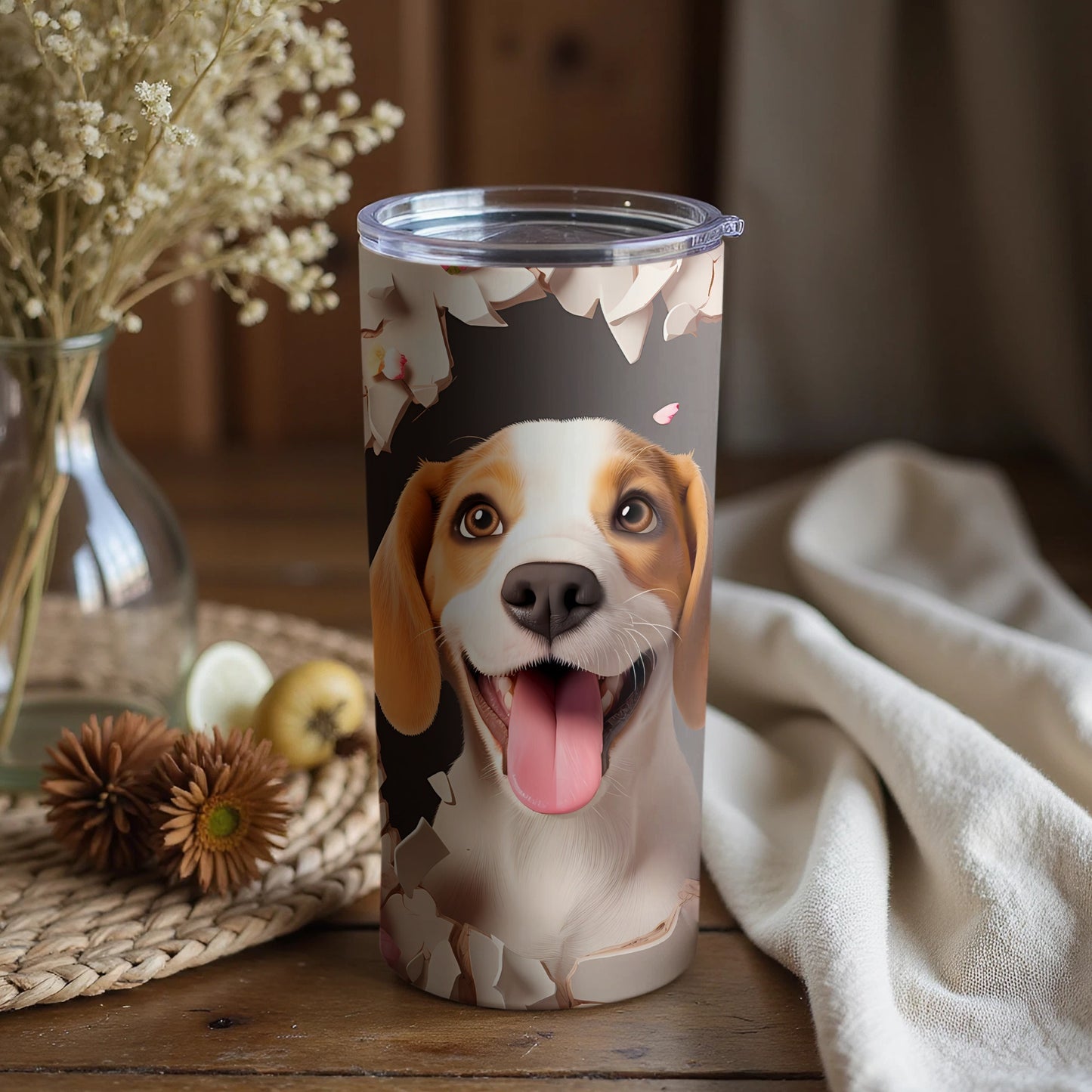 Happy Beagle Dog Puppy Face Pet Drink Tumbler product type
Beagle
Dog
Puppy
Happy Dog
Cute Dog
Pet Lover
Animal Design
Tumbler
Drinkware
Coffee Tumbler
Tea Tumbler
Beverage Holder
Gift for Dog Owner
Dog Mom
Dog Dad
Pet Art
Custom Tumbler
Unique Gift
Happy Face
Dog Breed