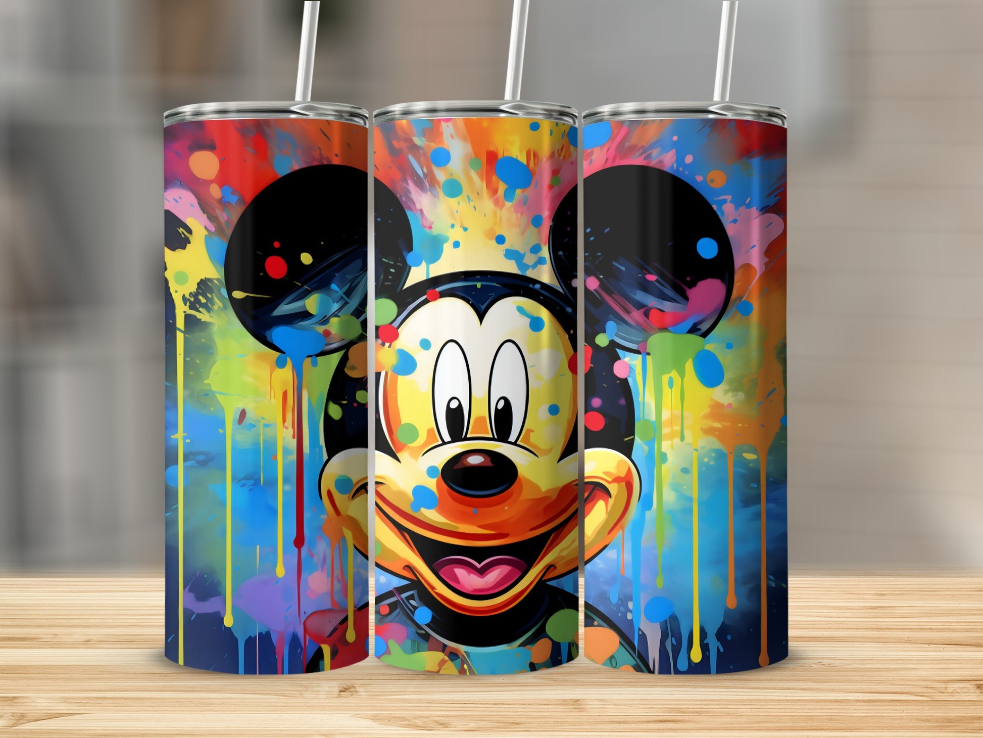 Colorful Mickey Mouse Design Tumbler for Fun Drinks