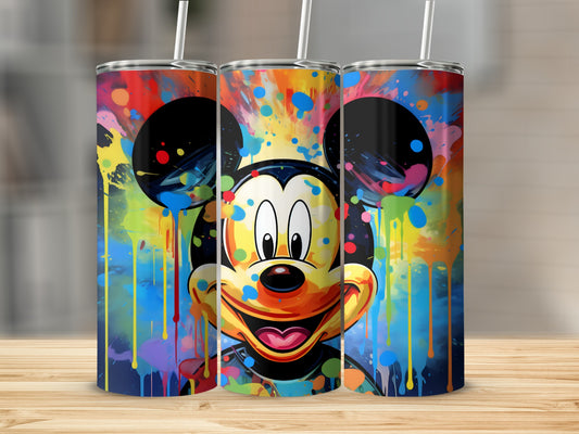 Colorful Mickey Mouse Design Tumbler for Fun Drinks