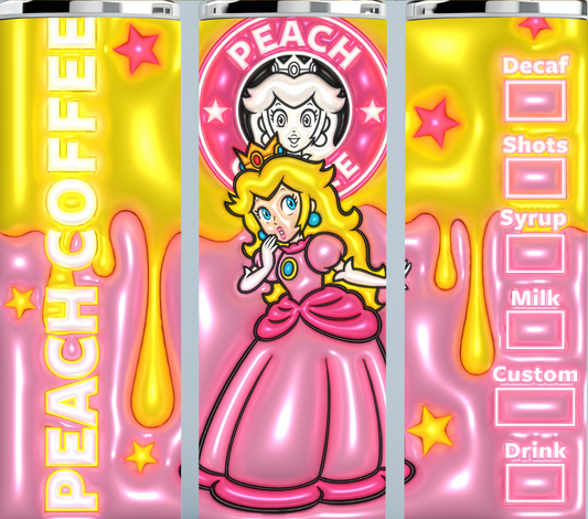 Princess Peach Starbucks Coffee tumbler