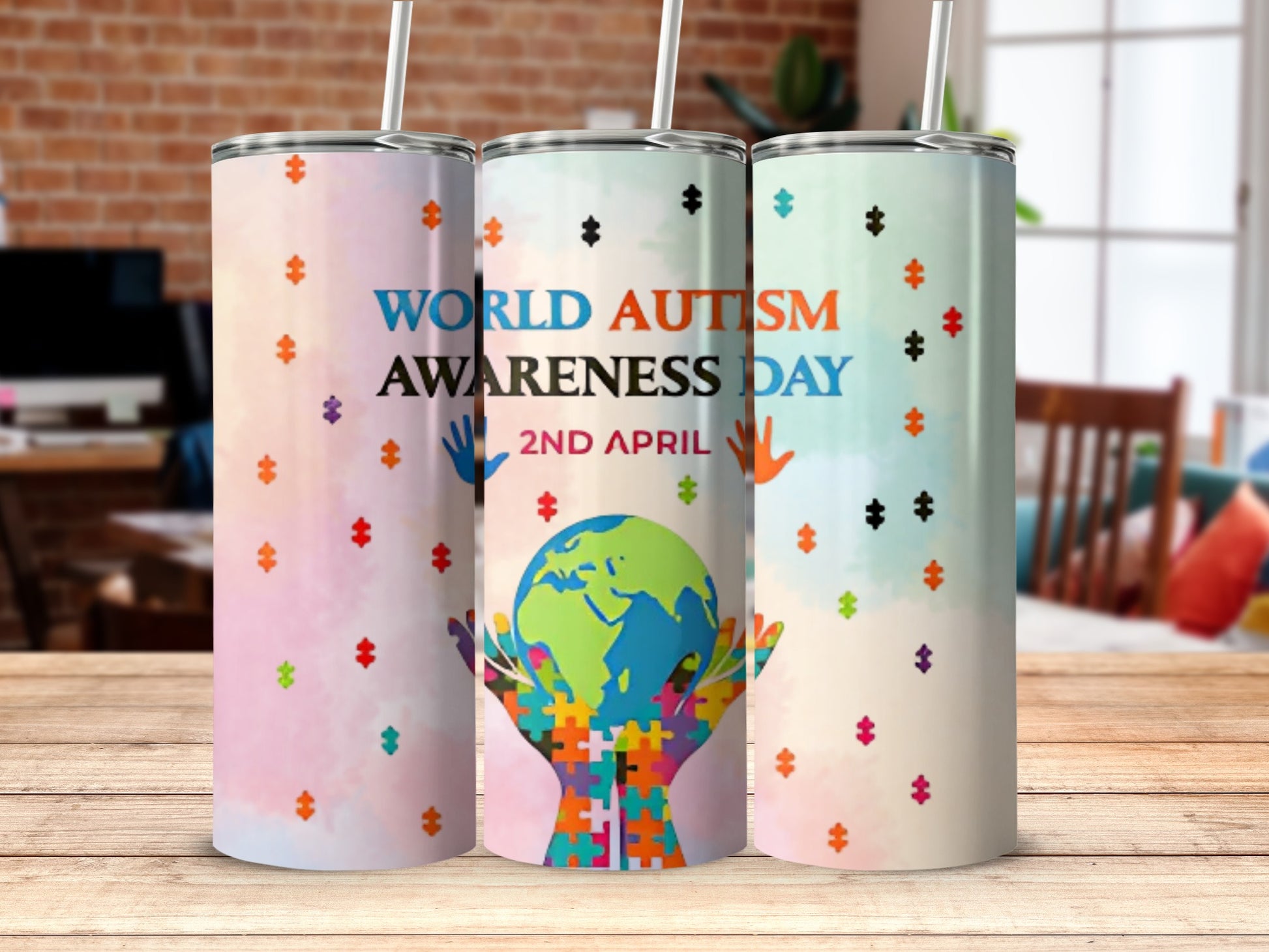 World Autism Awareness Day Tumblers for 2nd April