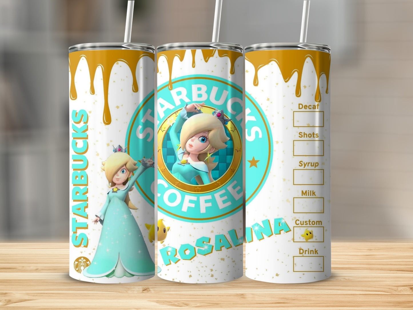 Custom Starbucks Rosalina Coffee Tumbler Cup