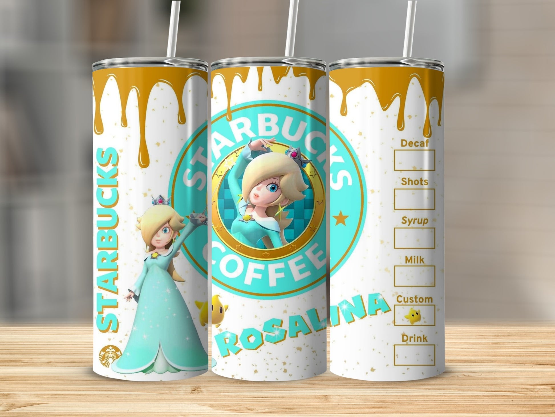 Custom Starbucks Rosalina Coffee Tumbler Cup