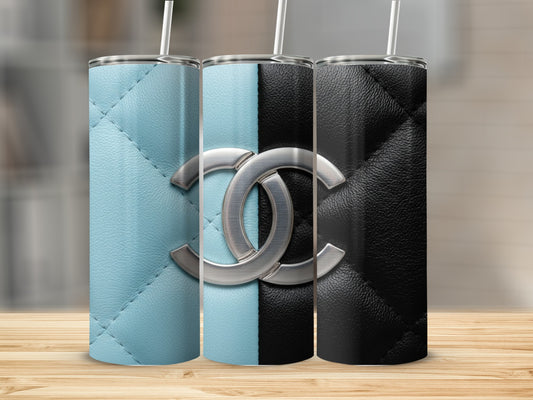 Elegant Dual Tone Design With Emblem Detail Tumblers