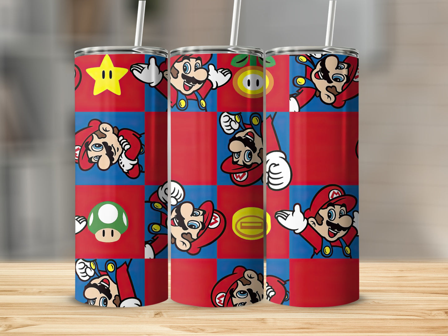 Vibrant Cartoon Themed Reusable Tumbler Cup