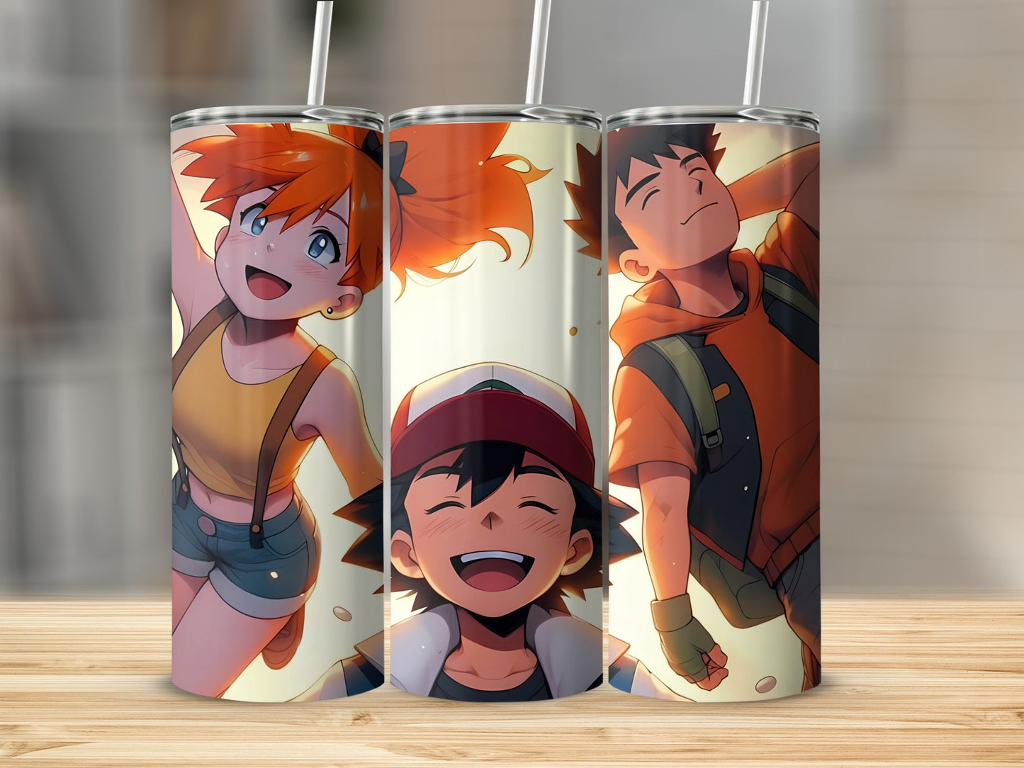 Adorable Anime Character Print Drinkware Collection