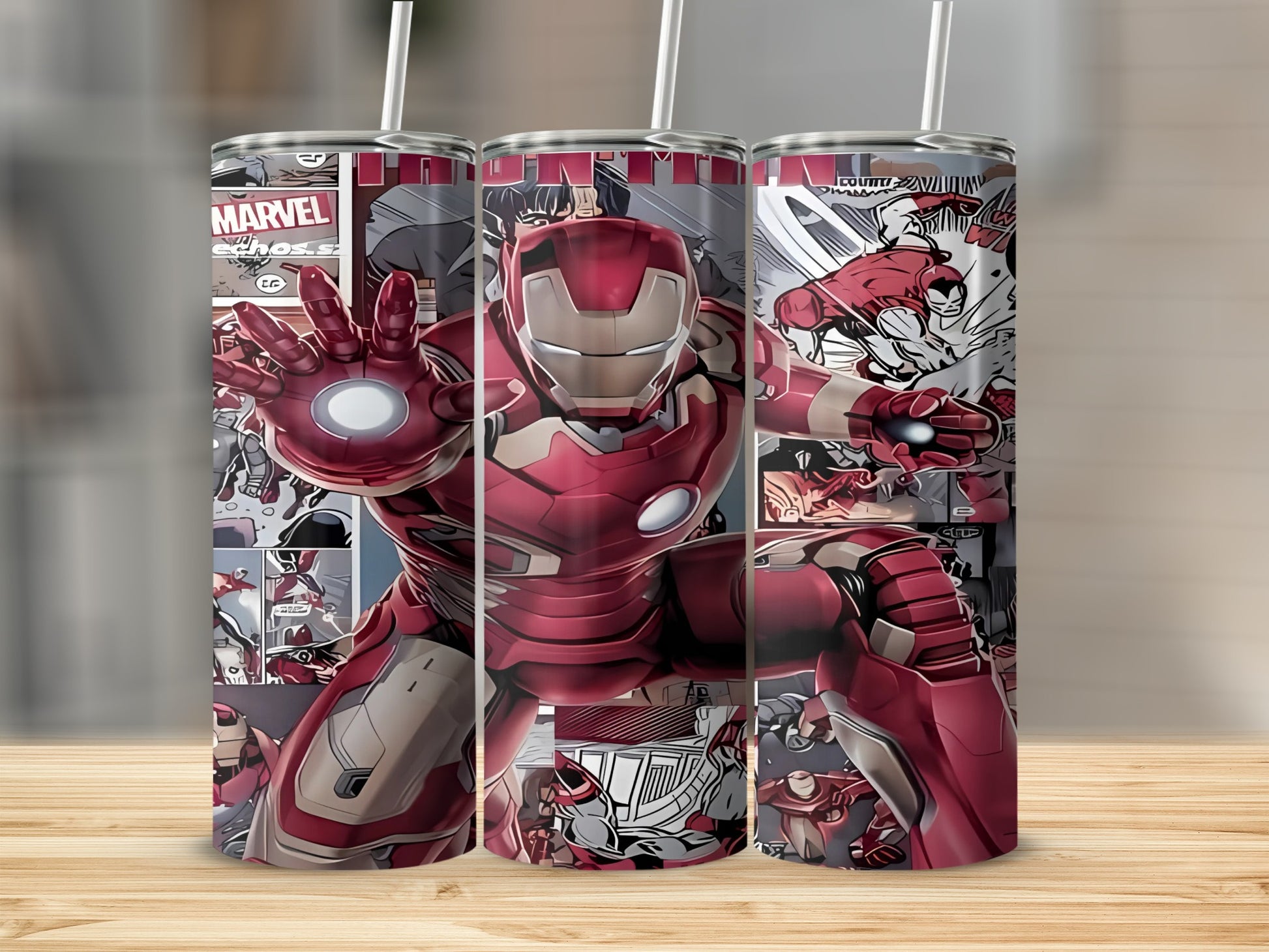 Marvel Iron Man Comic Stainless Steel Tumbler