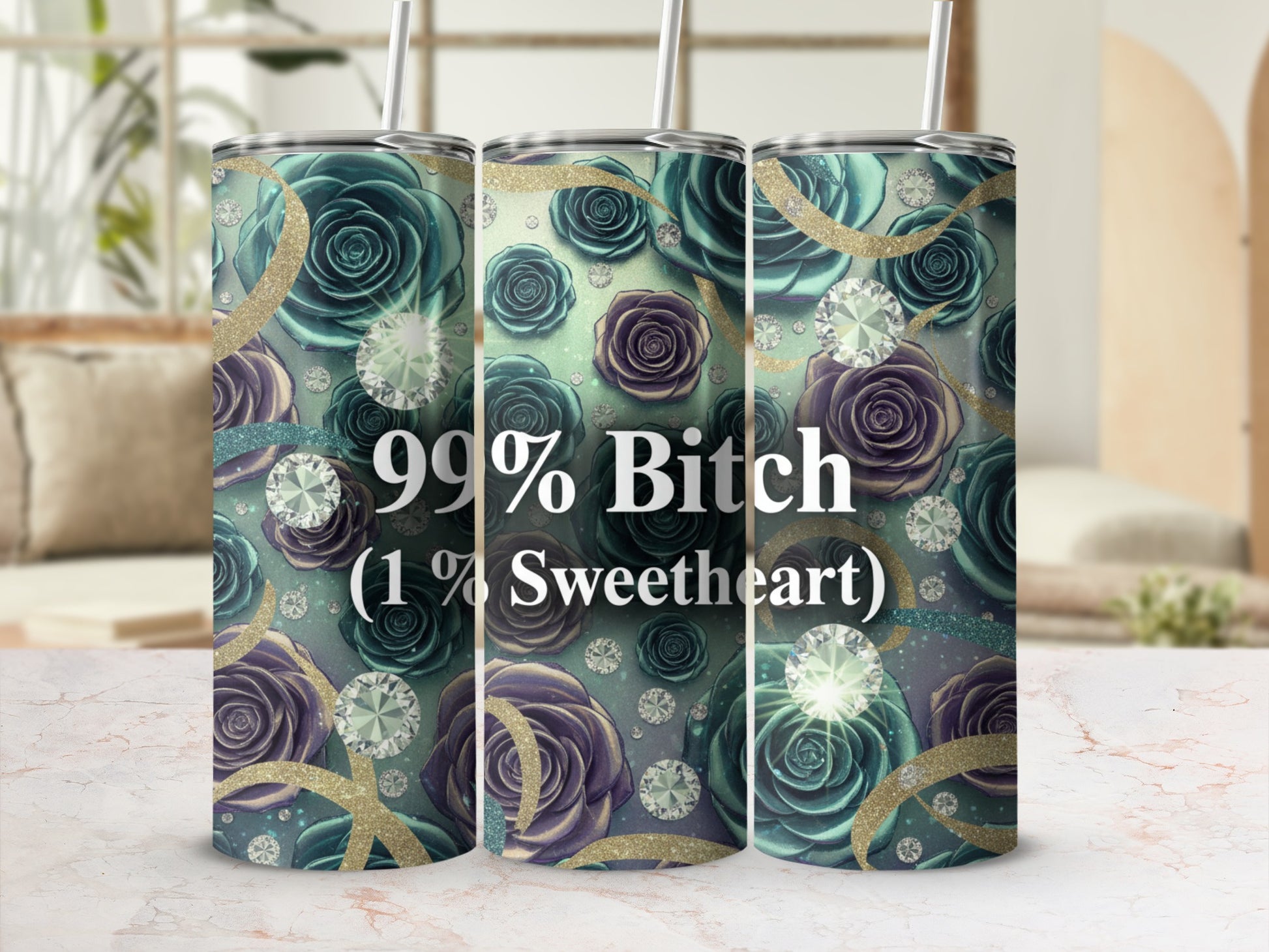 99% Bitch 1% Sweetheart Insulated Tumbler