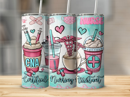 Certified Nursing Assistant Nurse Themed Tumblers
