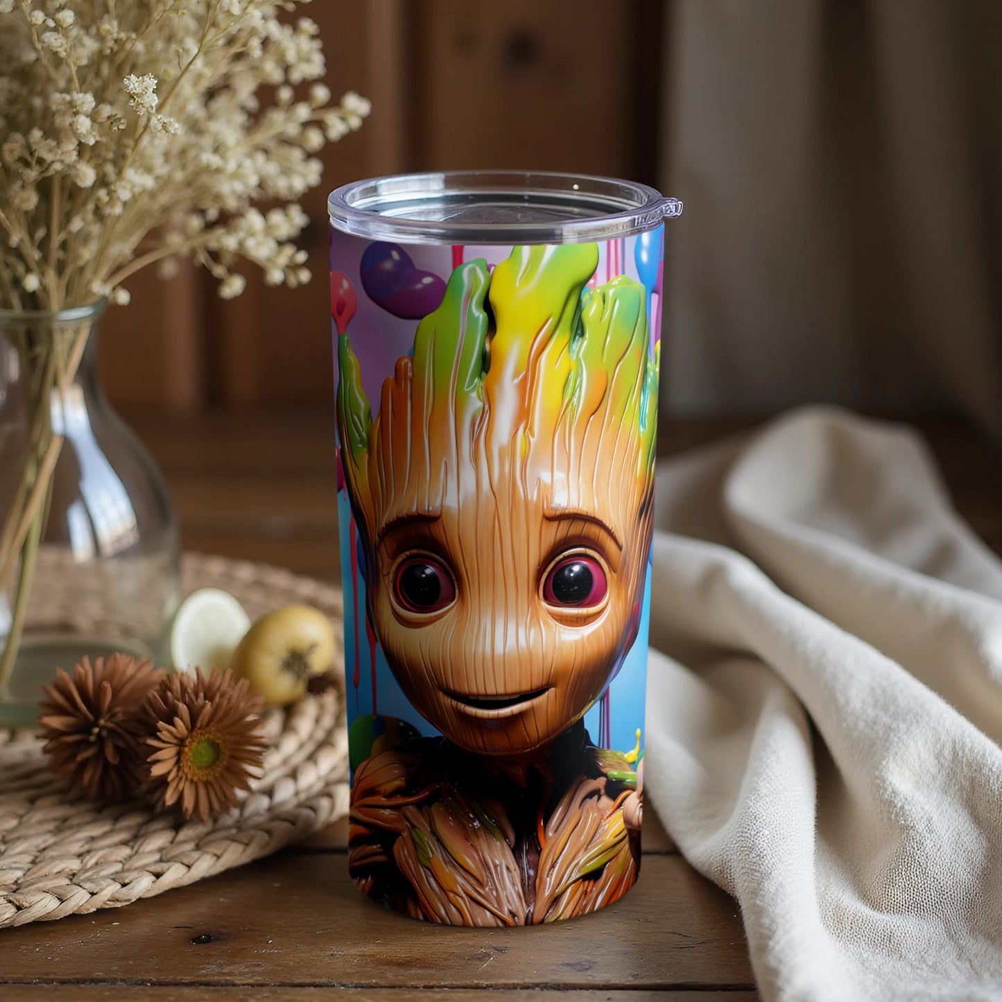Adorable Groot Graphic Tumbler for Kids and Adults