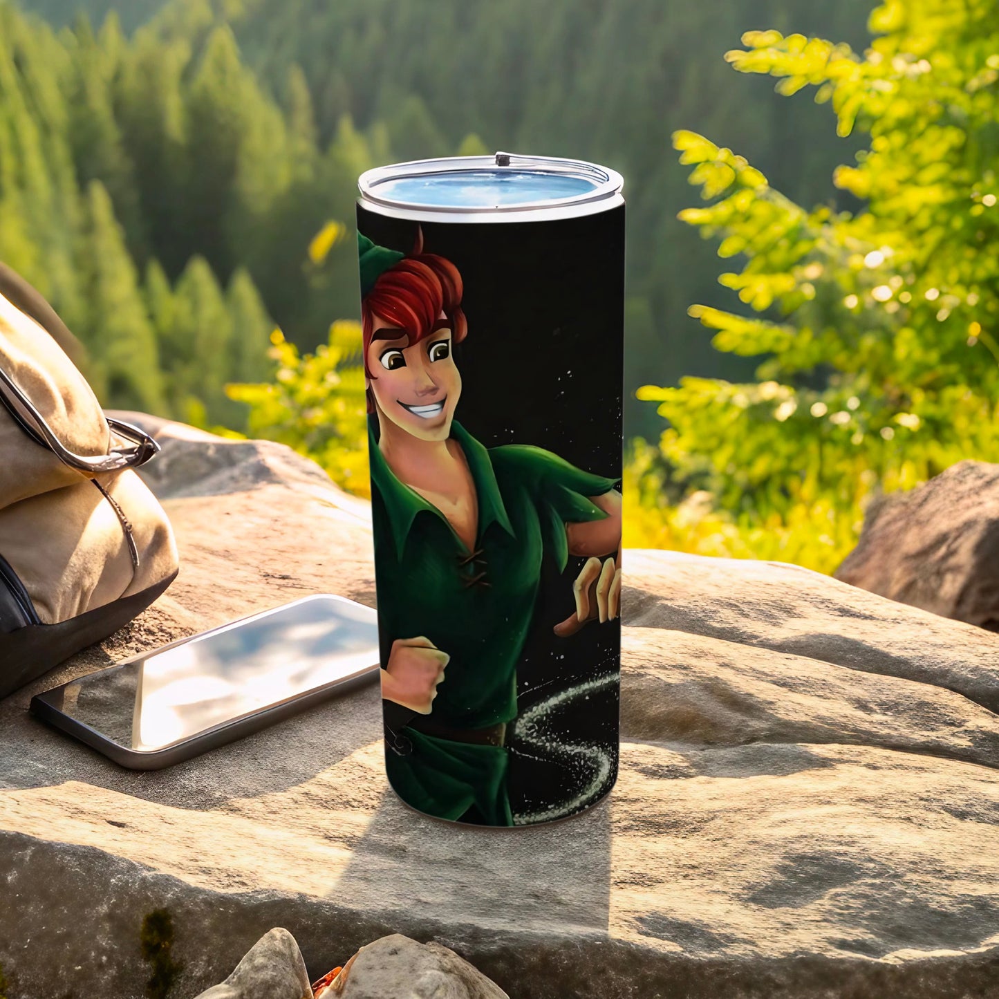 Peter Pan Themed Insulated Travel Tumbler Cup