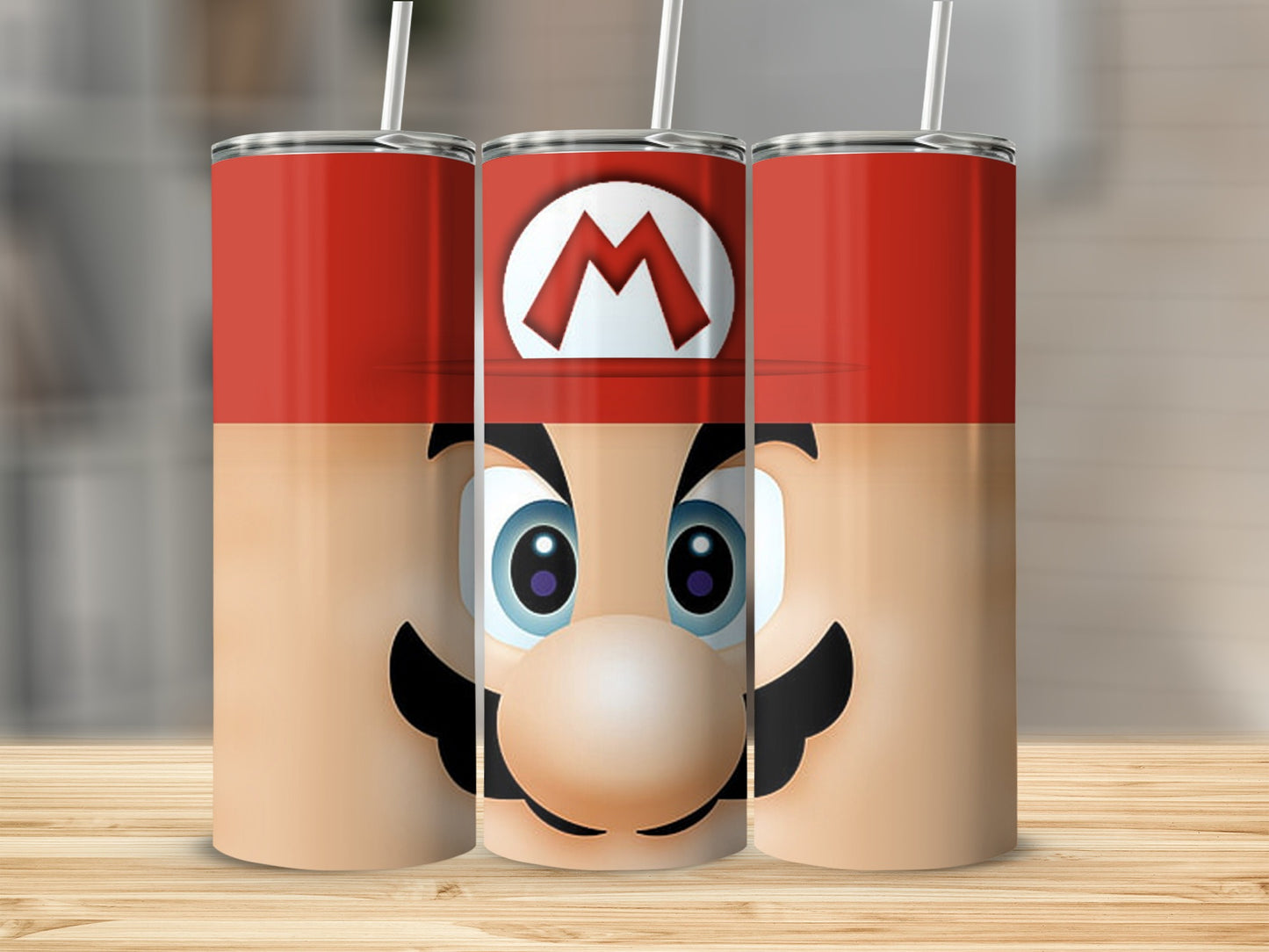 Cartoon Plumber Character Face Insulated Tumbler