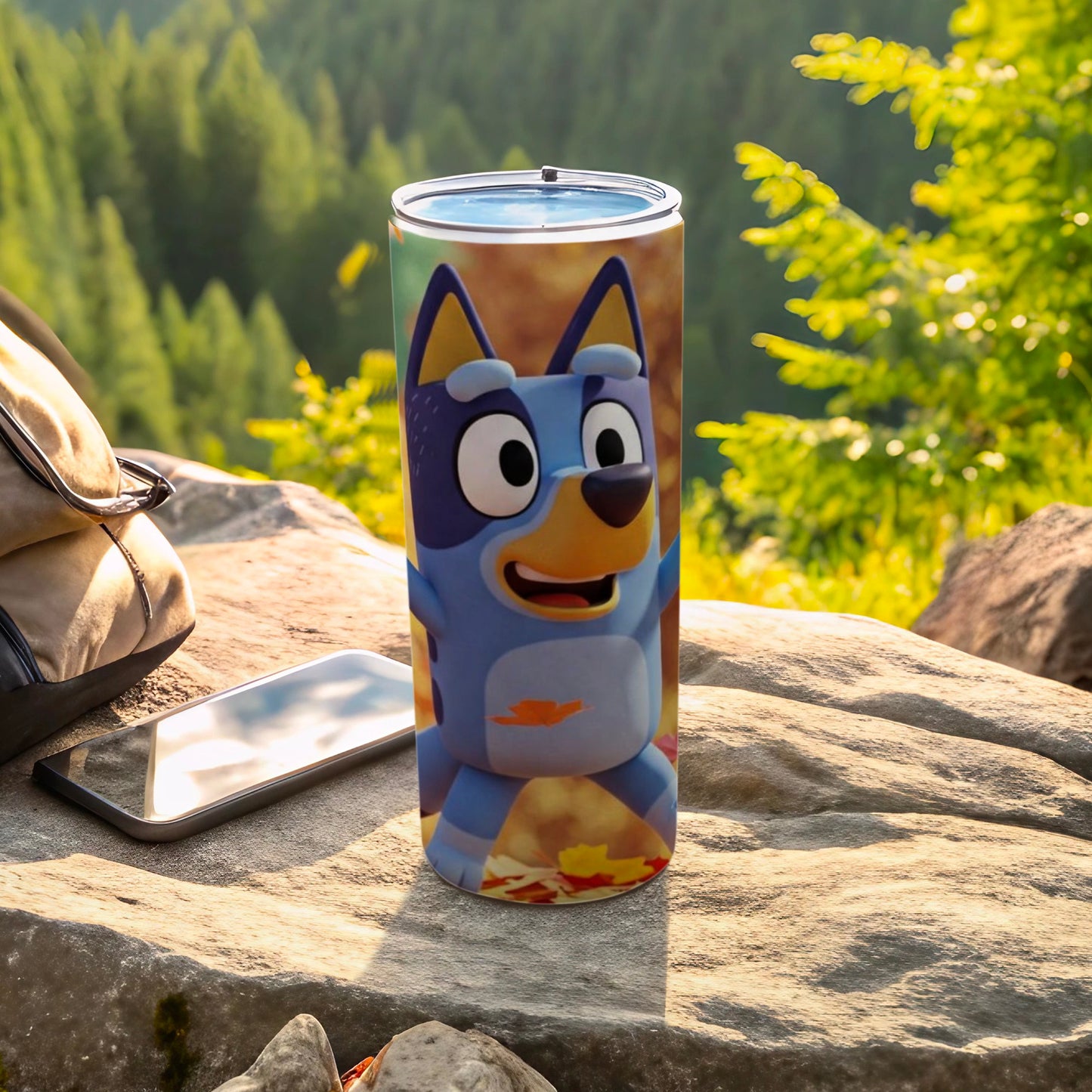 Colorful Fox Design Insulated Travel Mug for Adventures