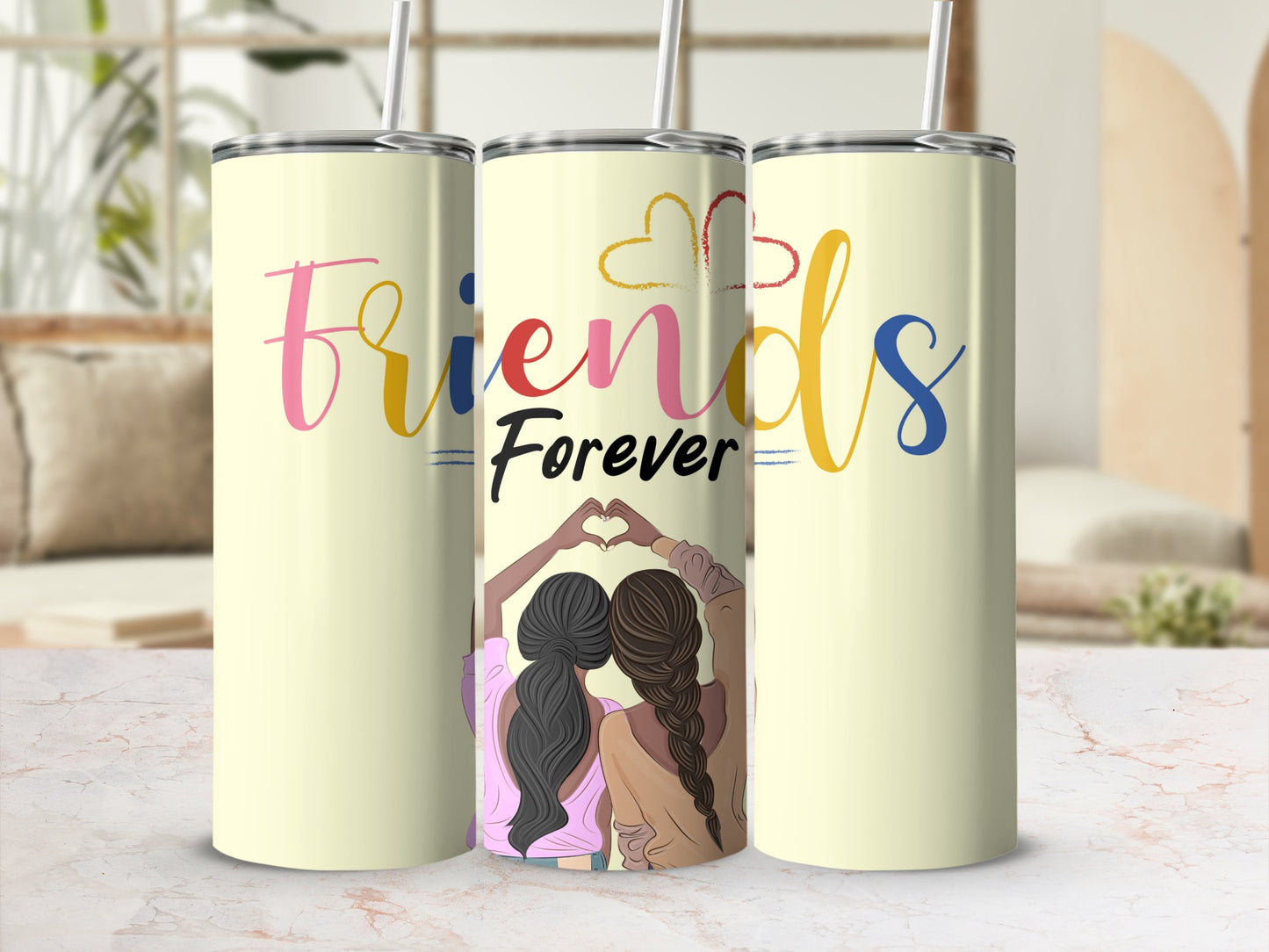 Friends Forever Tumbler Ideal Friendship Gift