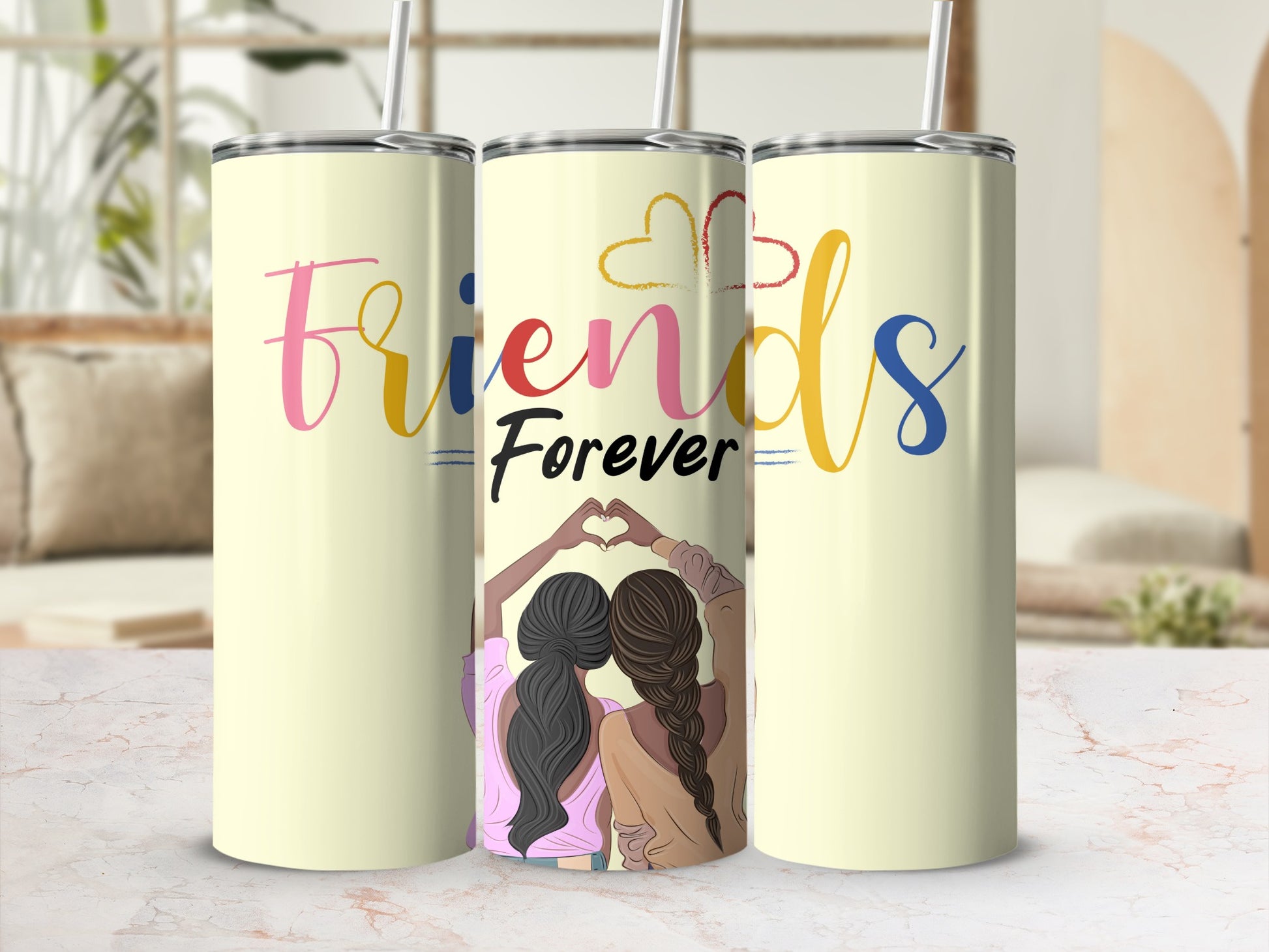Friends Forever Tumbler Ideal Friendship Gift